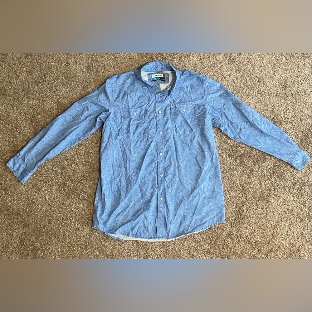 Blue Button Up